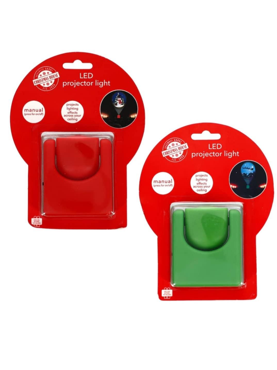 Greenbrier Christmas House LED Christmas Themed Projector Device - 2 Different Projectors