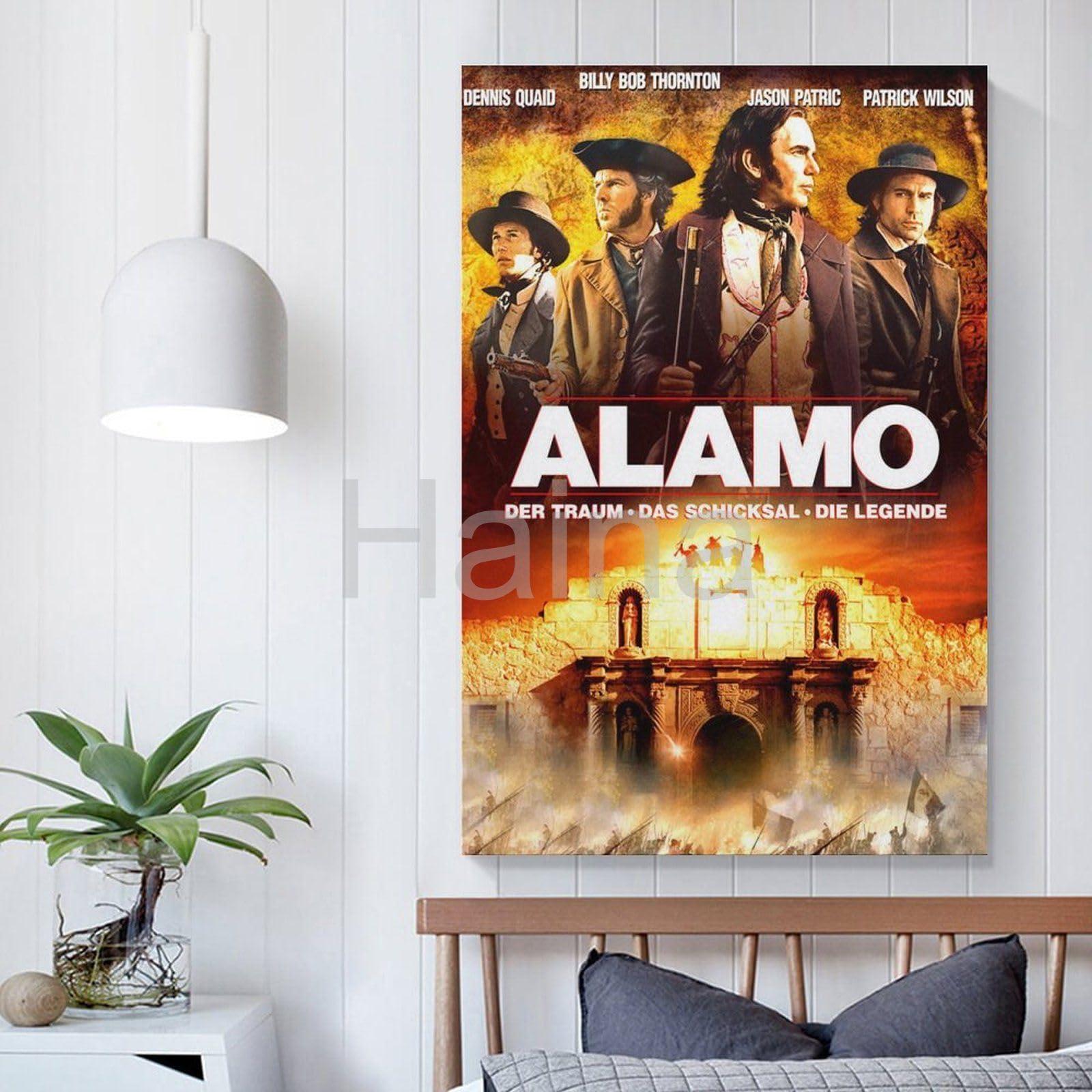 DFGSRYET DFGSRYET The Alamo Movie Poster (2004) 2 Canvas Painting Wall Art Poster for Bedroom Living Room Decor 08x12inch(20x30cm), Unframe-style