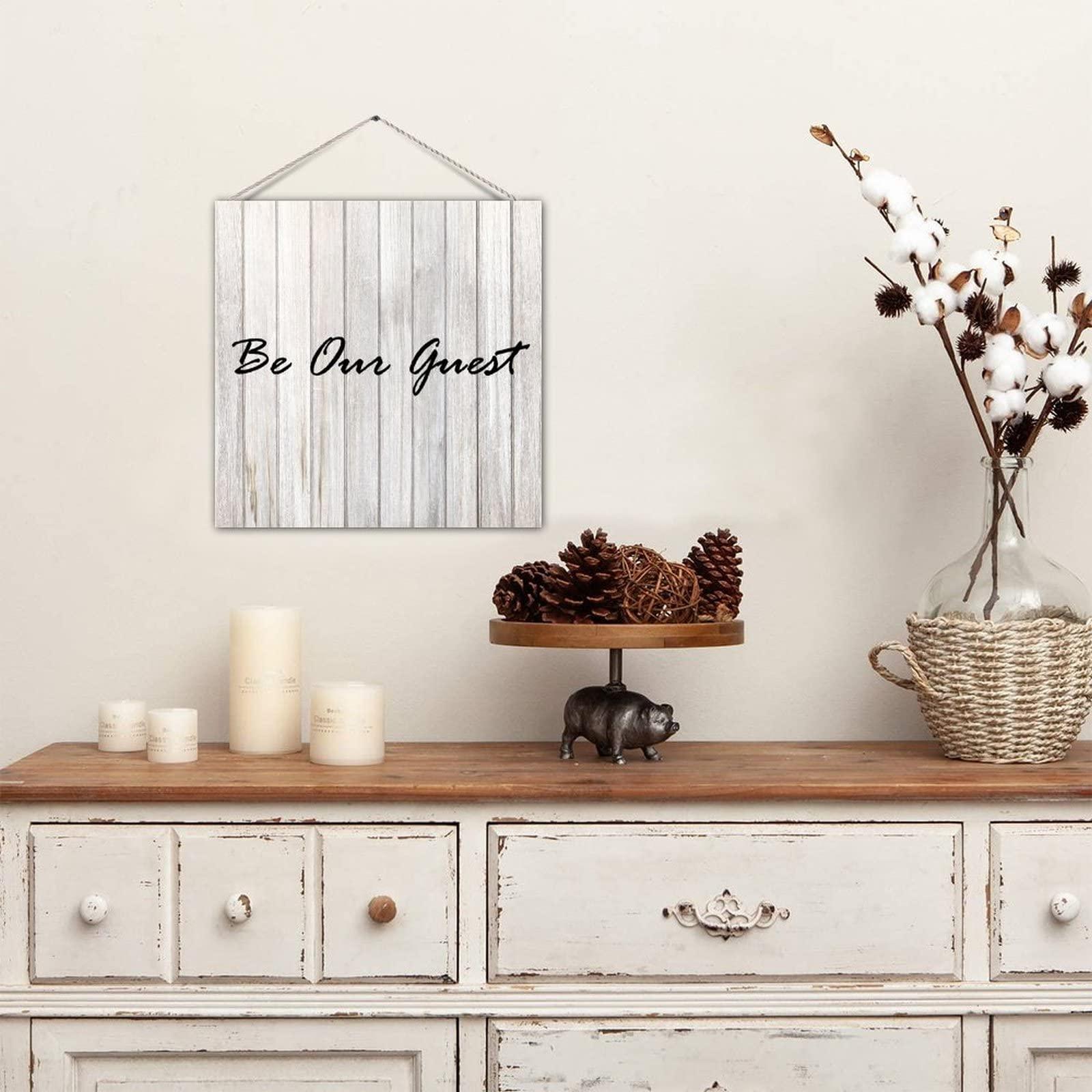 Generic Wooden Pallet Sign Wedding Sign Be Our Guest Country Wooden Sign Plaque with Sayings Wood Craft Sign Chic Style Home Hanging Sign Home Sign for Wedding Decor