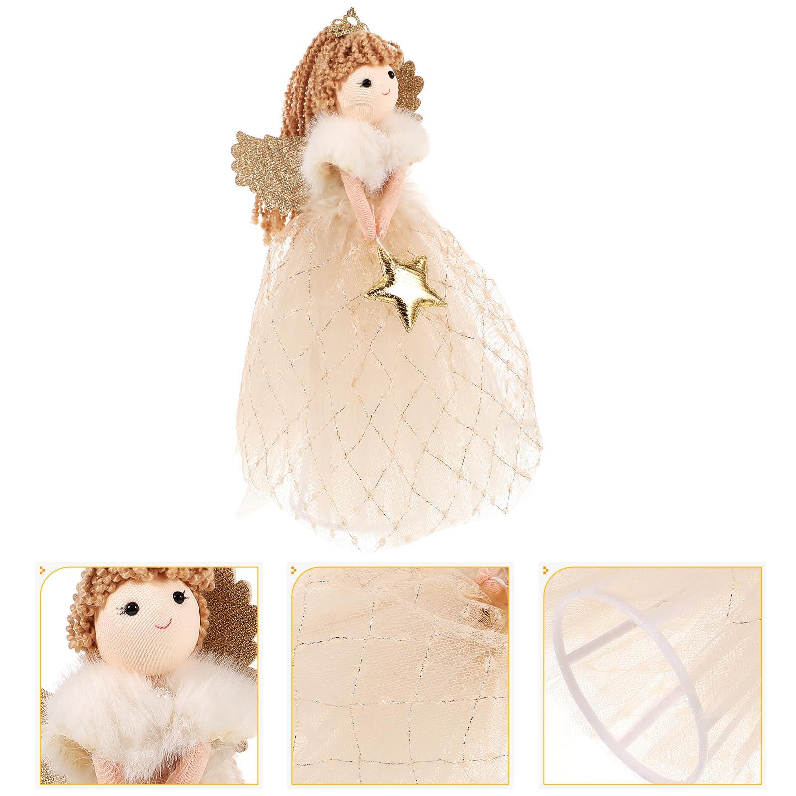 VANZACK VANZACK Christmas Tree Topper Angel Figurine Tree Topper Angel Xmas Tree Topper Ornaments Christmas Treetop Decor for Christmas Table Holiday Shopping Mall Decor