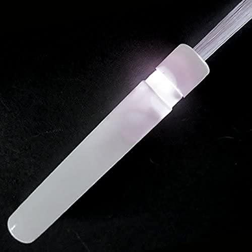 GP GLOWPRODUCTS.COM Fiber Optic Wands (Box of 48) - Fiber Optic Wand with 3 Light Modes (White)