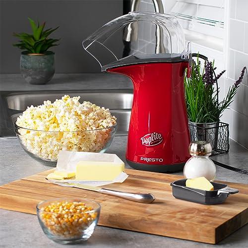 Presto Presto Poplite Hot Air Popcorn Popper, 18 Cups, Red