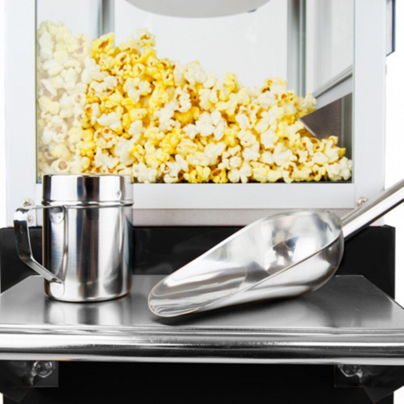 Funtime Funtime Sideshow Popper 4-Ounce Hot Oil Popcorn Machine with Cart, Black/Silver