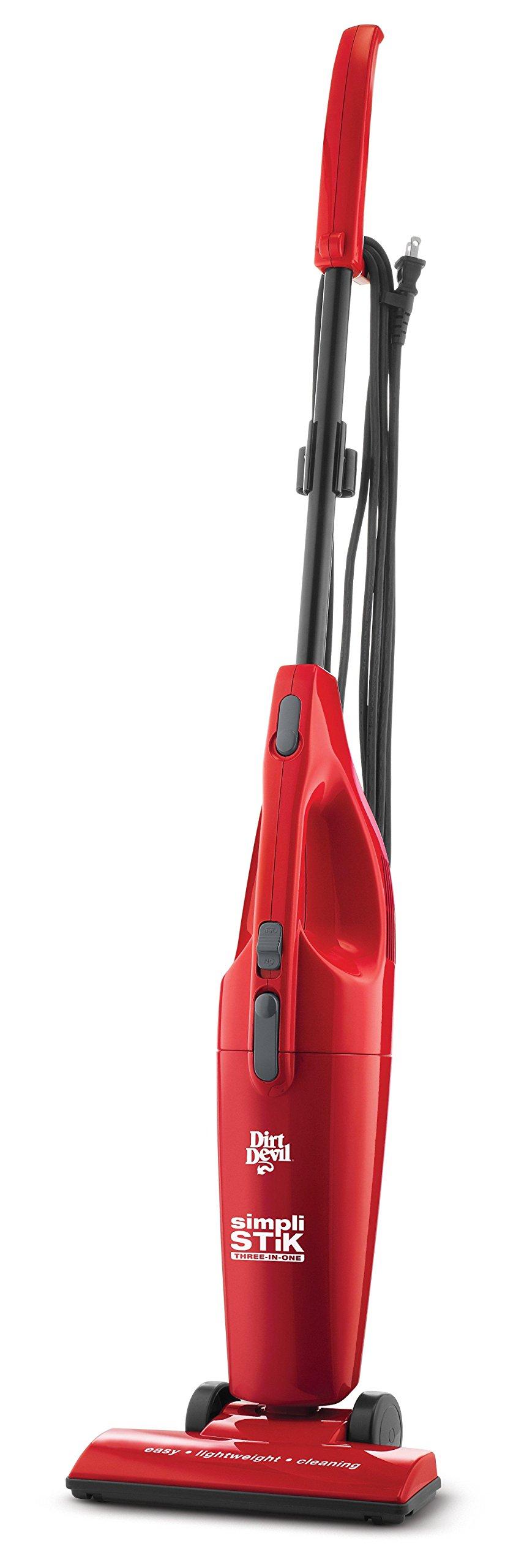 Dirt Devil Dirt Devil SD20000RED Simpli-Stik Lightweight Corded Bagless Stick Vacuum, Red