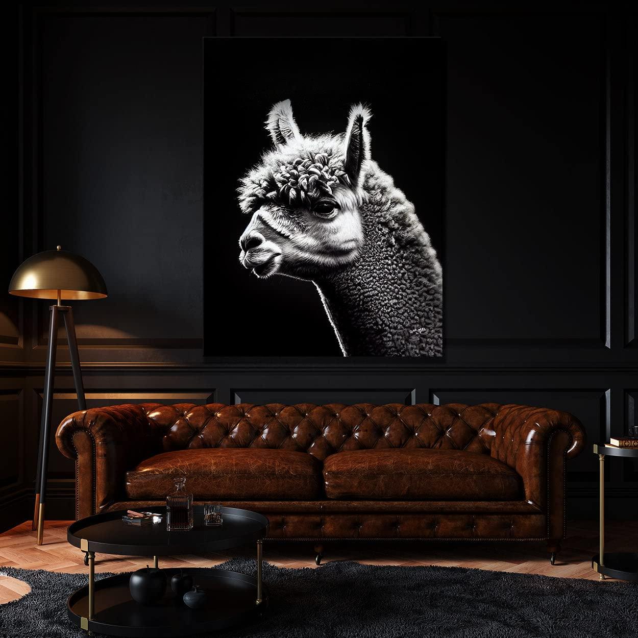 Sense Canvas Sense Canvas Alpaca 2 Canvas Art - Home Decor Wall Art Print Poster Painting X-Large 36x48 / 0.75\"