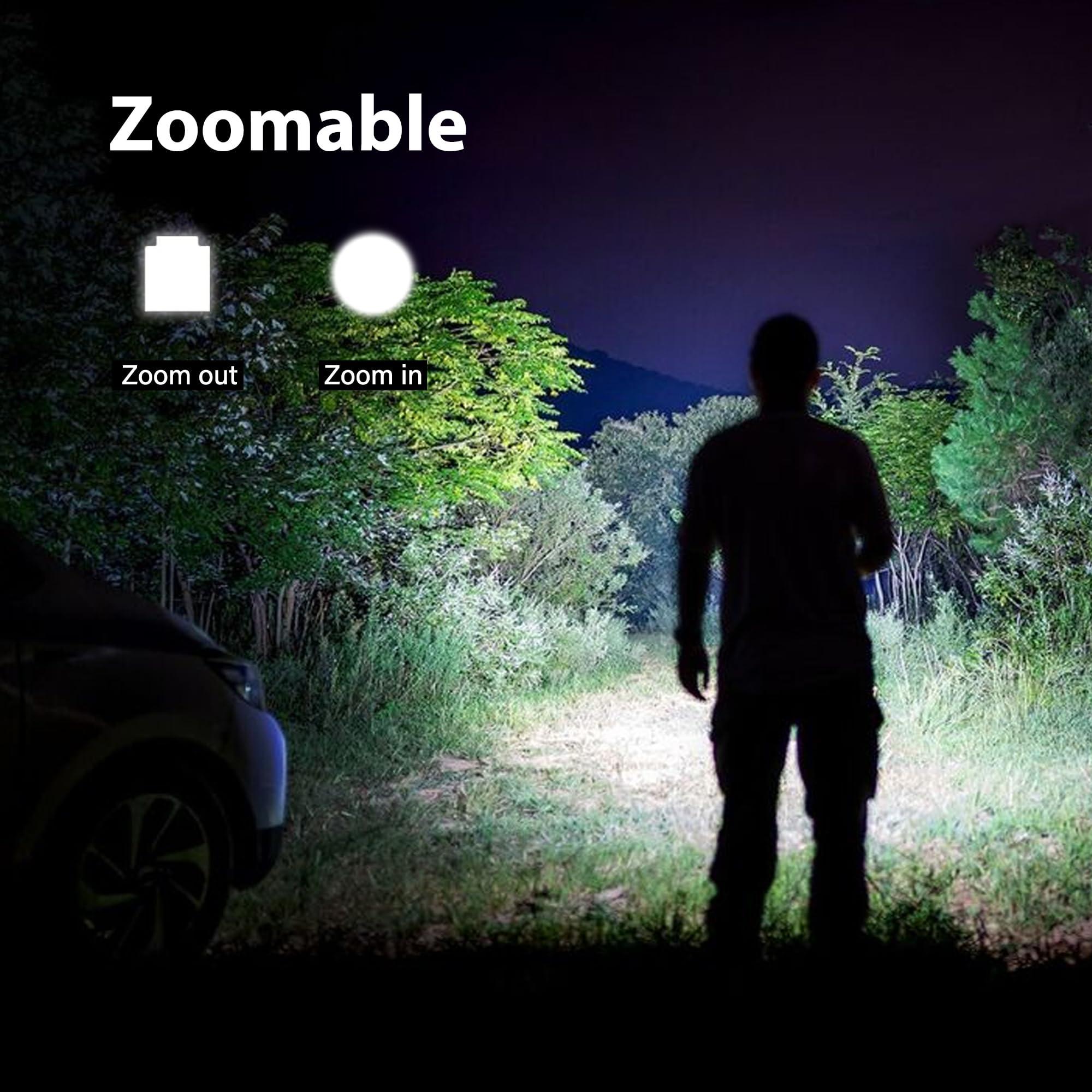 TotaLohan TotaLohan Military Grade Single Mode 3000 Lumens Tactical LED Waterproof Handheld Flashlight,2-Pack