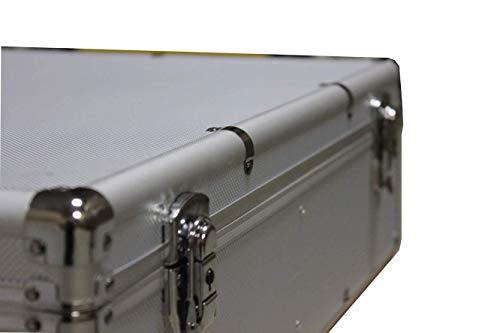 Hongwa New MegaDisc 1000 CD DVD Silver Aluminum Media Storage Case Mess-Free Holder Box with Sleeves without hanger