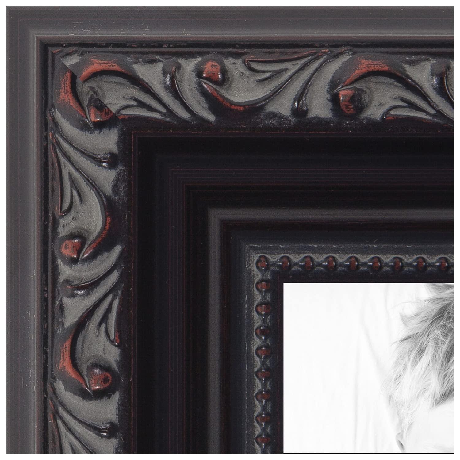ArtToFrames ArtToFrames 20x24 Inch Black Picture Frame, 4 - Pack, This 1.25 inch Custom Wood Poster Frame is Black, Comes with Economy Acrylic (Frame_Pack_4_D10188-20x24)