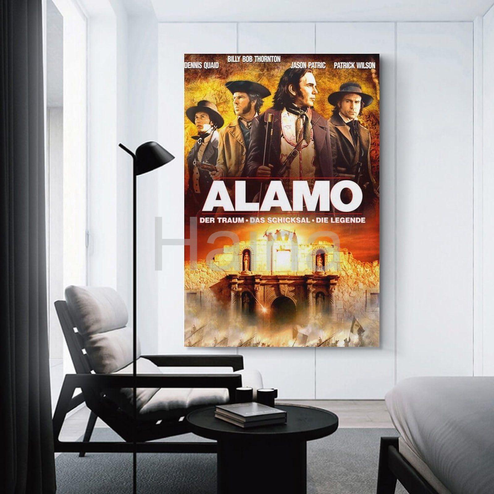 DFGSRYET DFGSRYET The Alamo Movie Poster (2004) 2 Canvas Painting Wall Art Poster for Bedroom Living Room Decor 08x12inch(20x30cm), Unframe-style