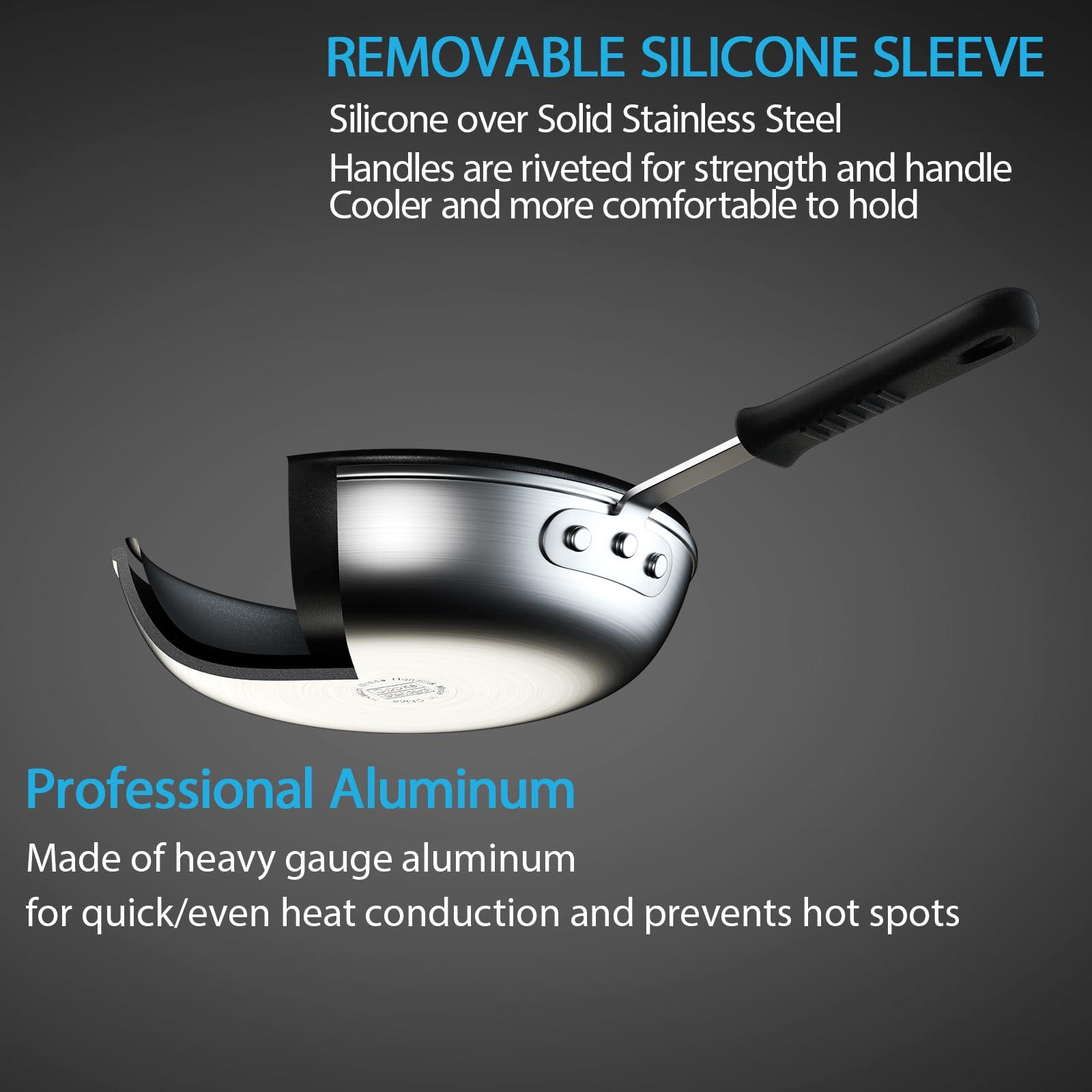 Cooks Standard Cooks Standard Nonstick Frying Pan 10-Inch, Heavy Duty Skillet Pan, Professional Aluminum Omelette Pan,Metalic