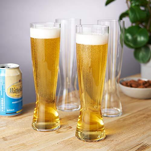 Spiegelau Spiegelau Beer Classics Tall Pilsner Glasses, Set of 4, European-Made Lead-Free Crystal, Modern Beer Glasses, Dishwasher Safe, Professional Quality Pilsner Glass Gift Set, 15 oz