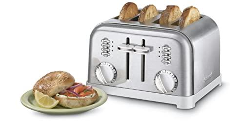 Cuisinart Cuisinart CPT-180WP1 4-Slice Metal Classic Toaster, White/Stainless Steel