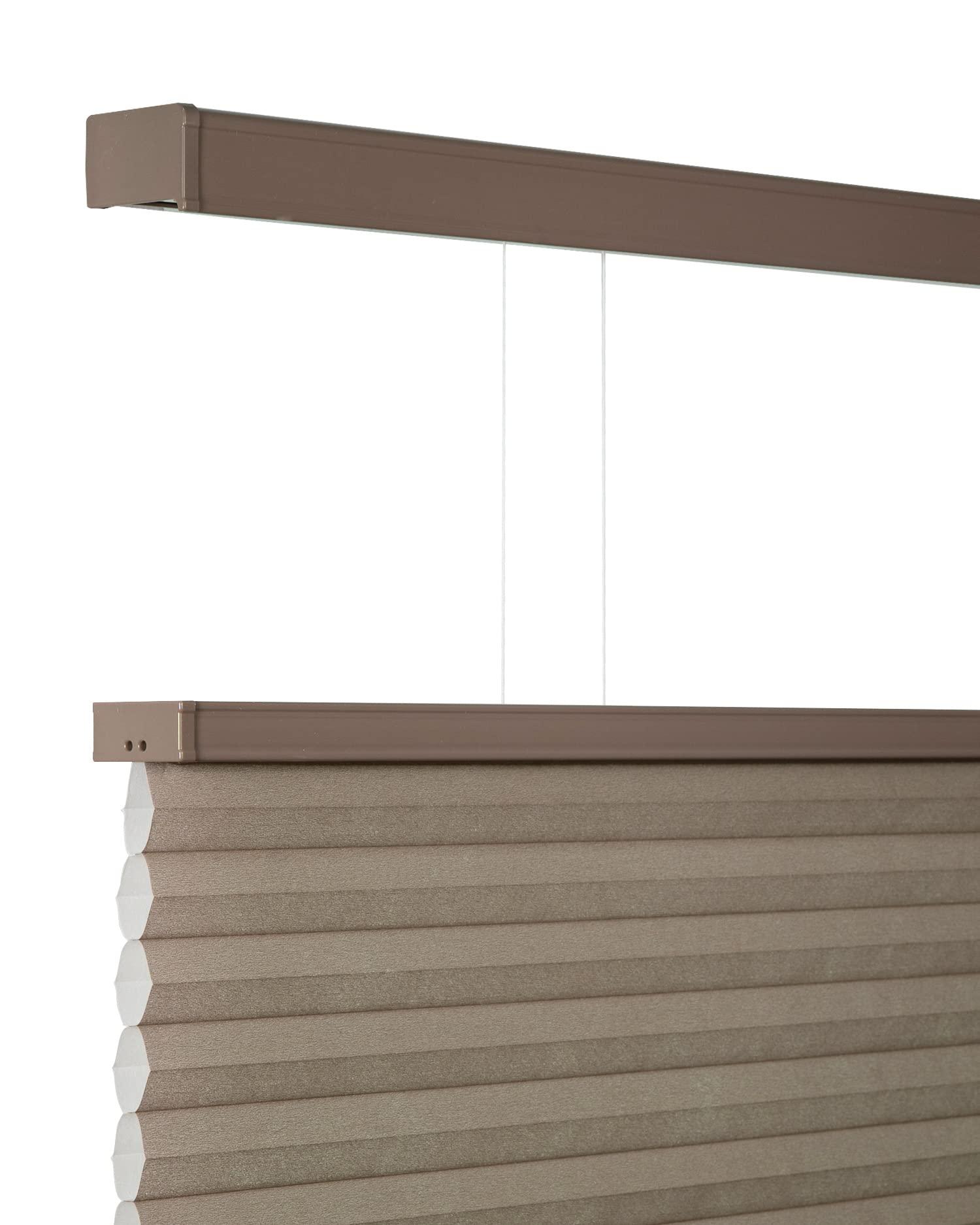 CHICOLOGY CHICOLOGY Cellular Shades, Top Down Bottom Up Shades, Blinds for Windows, Window Shades for Home, Door Blinds, Window Coverings, Cellular Blinds,Barnwood - Light Filtering, 26" W x 72" H