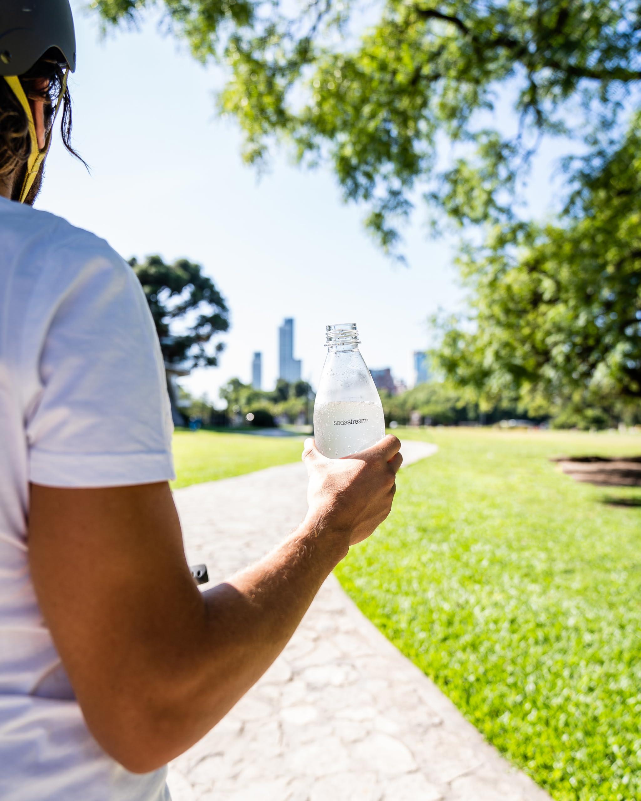 sodastream SodaStream 0.5L Twin Pack Dishwasher Safe Slim Bottle (White)