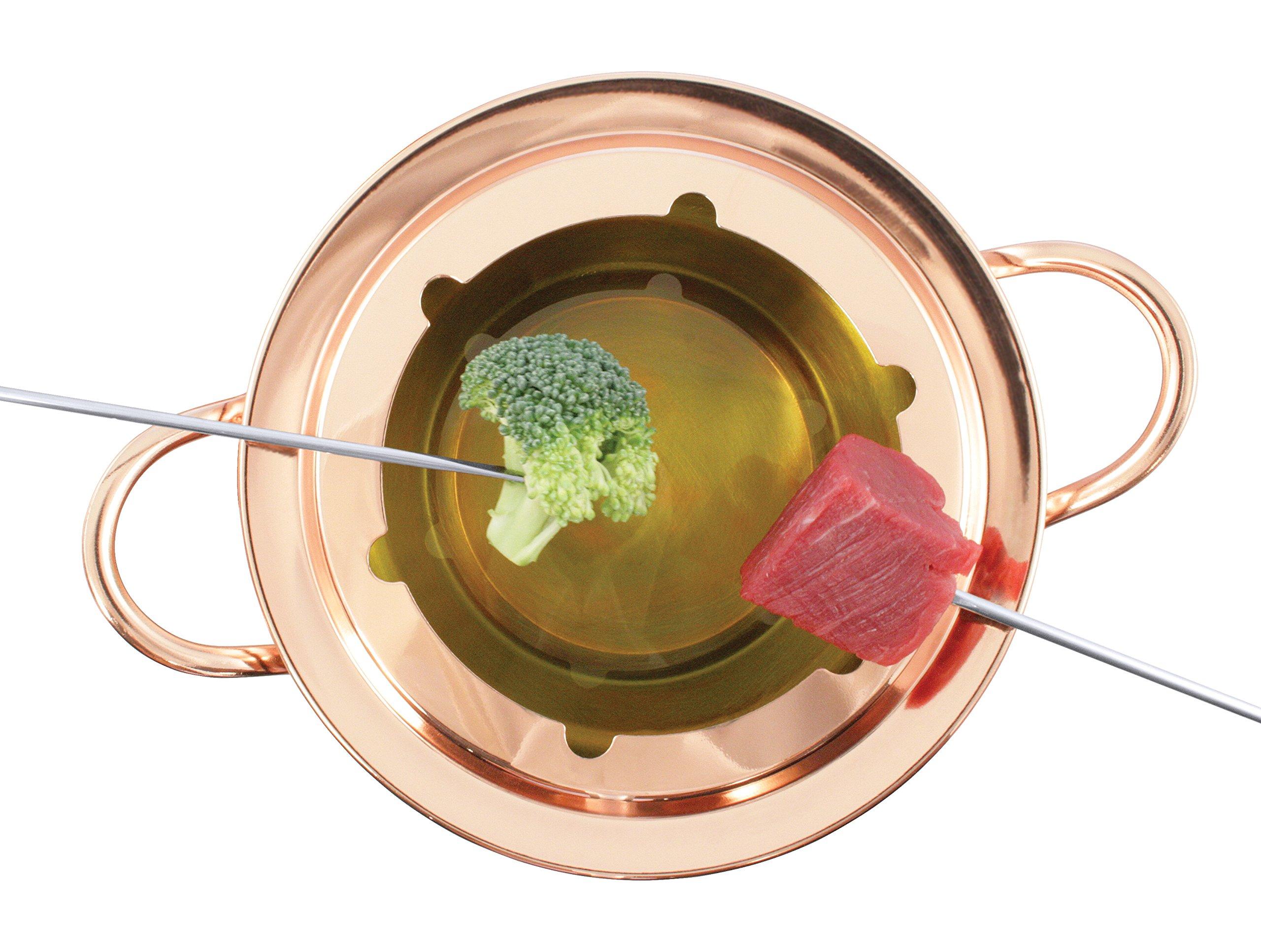 Swissmar Swissmar F66915 11-Piece Biel Meat Fondue Set, Copper