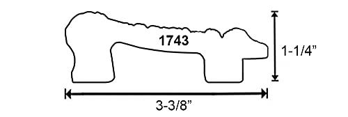 WHOLESALE ARTS AND FRAMES WHOLESALE ARTS AND FRAMES 3-3/8\" Polystyrene Classic 27x39 Picture Frame Grey Chocolate Gold 1743,Made In USA Poster Frame, Ornate Frame for Oil Painting, Canvas Frame, Hand Crafted Quality Frame