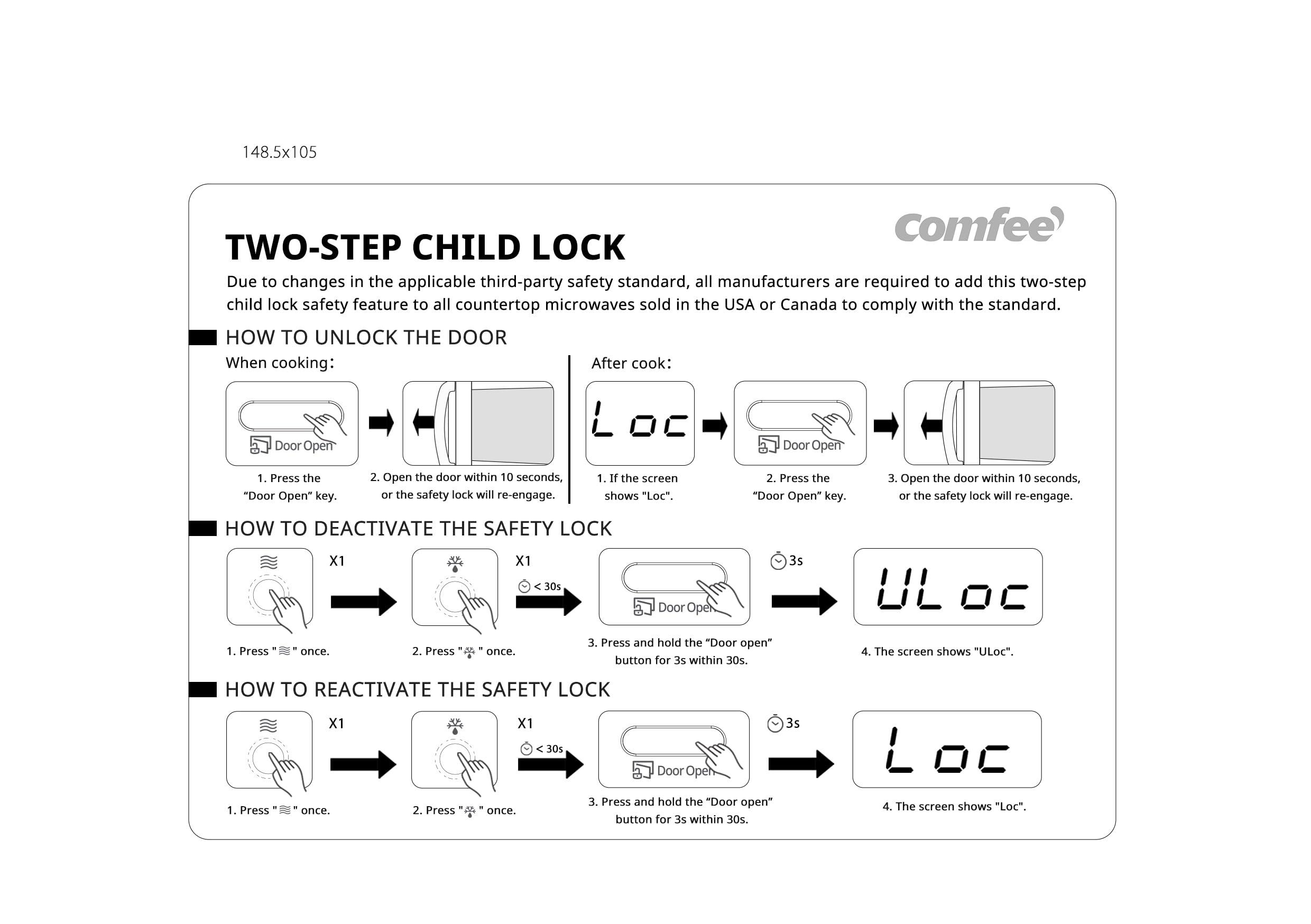 COMFEE\' COMFEE\' Retro Small Microwave Oven With Compact Size, 9 Preset Menus, Position-Memory Turntable, Mute Function, Countertop, Perfect For Small Spaces, 0.7 Cu Ft/700W, Red, AM720C2RA-R