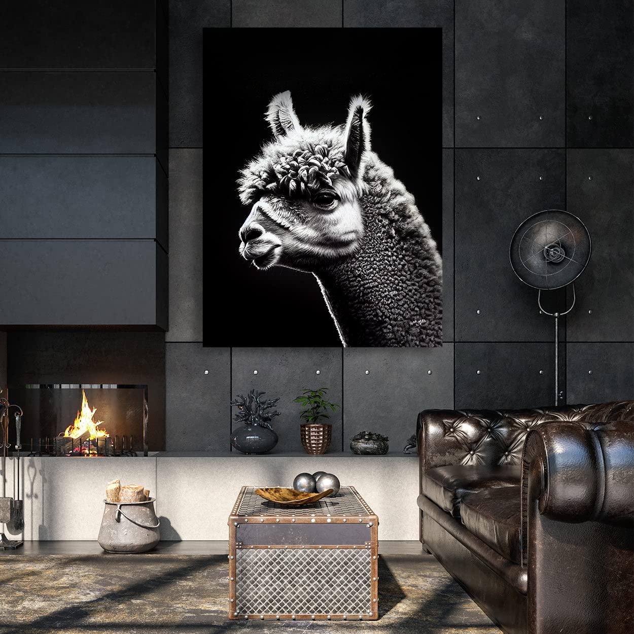 Sense Canvas Sense Canvas Alpaca 2 Canvas Art - Home Decor Wall Art Print Poster Painting X-Large 36x48 / 0.75\"