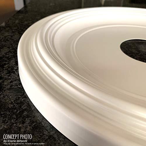 Ekena Millwork Ekena Millwork CMP13BE Berkshire Thermoformed PVC Ceiling Medallion (Fits Canopies up to 5 3/4\"), 13\"OD x 3 1/2\"ID x 3/4\"P