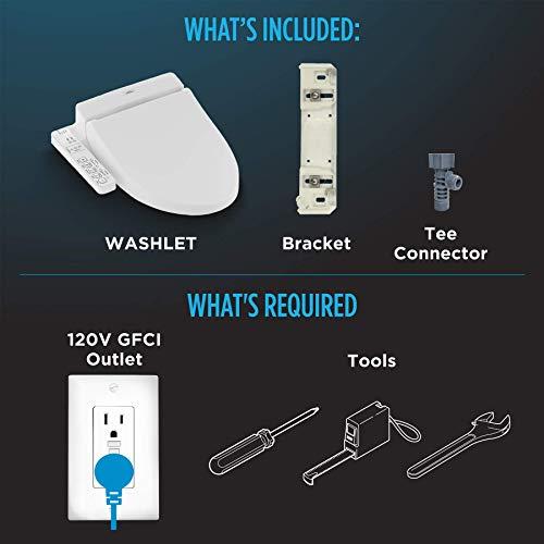 TOTO TOTO SW2014#01 A100 Electronic Bidet Toilet Cleansing Warm Water and Heated Seat, Elongated, Cotton White