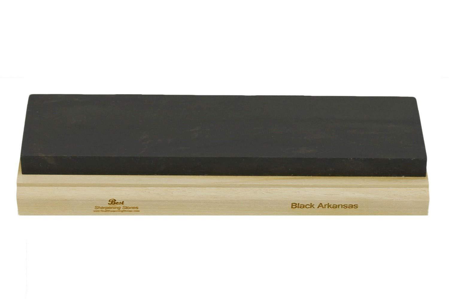 Best Sharpening Stones Arkansas Sharpening Stone Set - Wood Mounted 8"