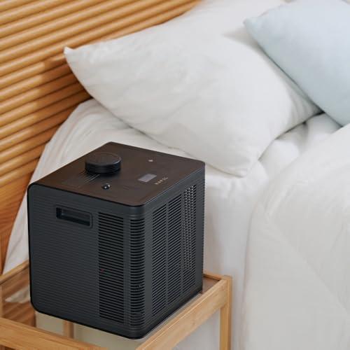 ZIOSTAND HAPEL Sleep Care Cooling & Heating Mattress Pad with Air Filtration & UV Technology 4 Season Use Energy Efficient Ideal for Comfortable Sleep Fits Single - Black