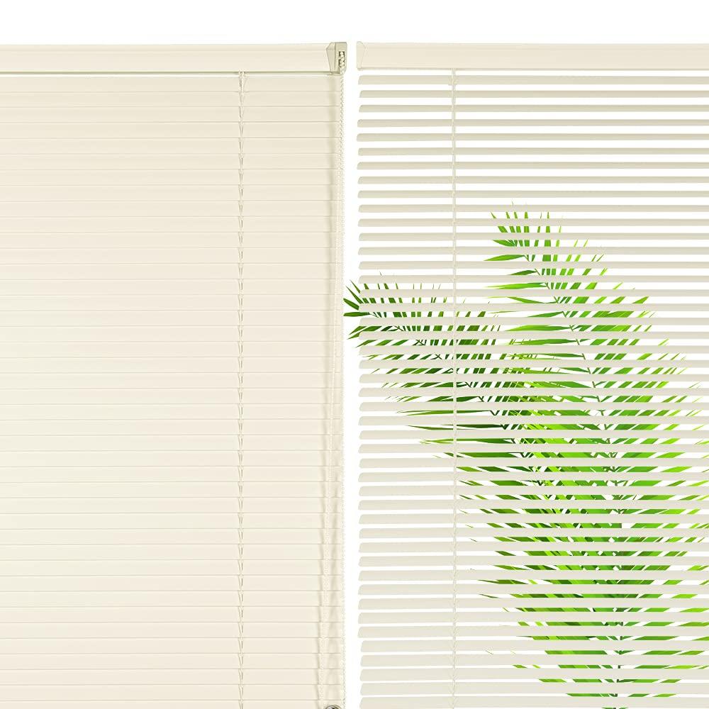 simty Simty Corded 1\" Aluminum Mini Blinds for Windows, Venetian Horizontal Blinds, Privacy Shades for Bedroom, Bathroom,Kitchen,Office, 44\" W x 72\" H, Beige