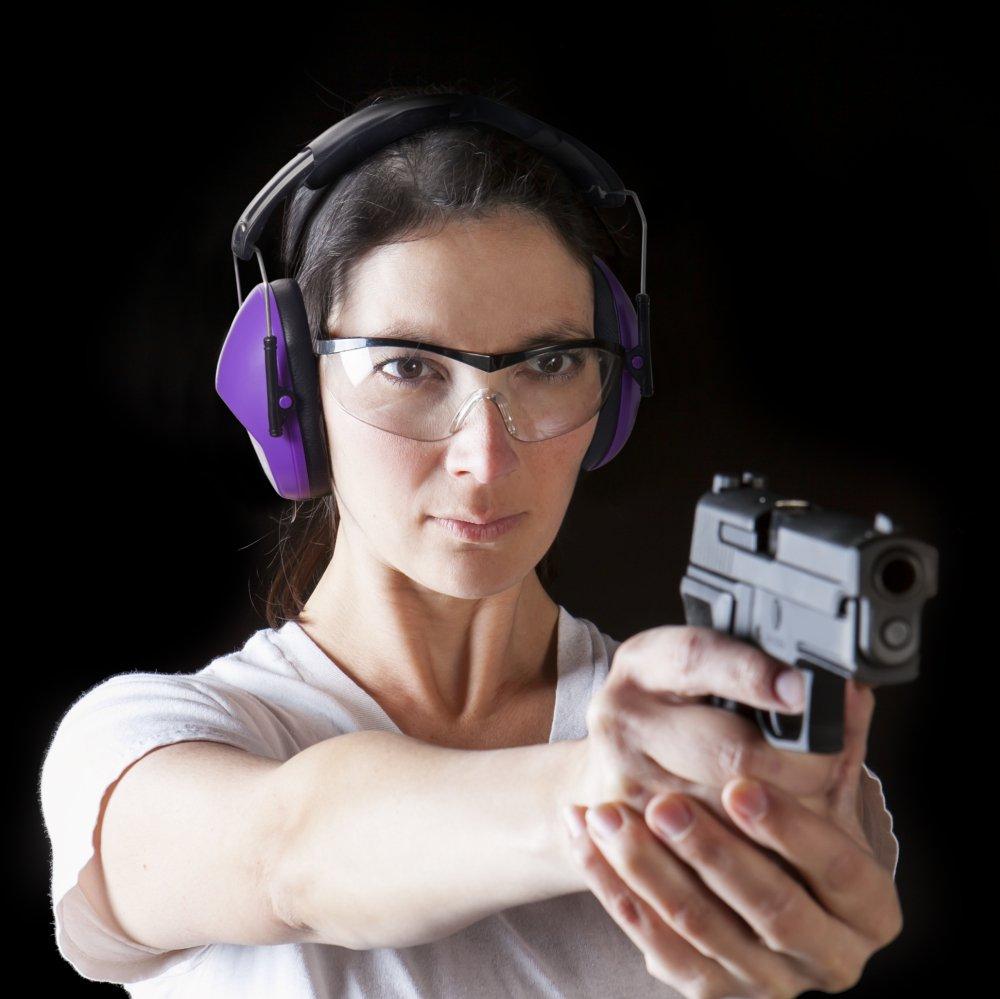 Pro For Sho Pro For Sho 34dB NRR Hearing Protection Ear Muffs - Highest NRR in Compact Design, Noise Cancelling Headphones for Adults and Kids, Sensory Autism Ear Protection for Shooting, Gun Range, Mowing, Work