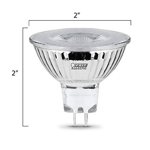 Feit Electric Feit Electric 6W LED Bulbs with 50W Equivalent, Dimmable, MR16 Light Bulbs, 22 Yrs. Lifetime, 500 Lumens, 5000K Daylight, 6 Bulbs - BPEXN/950CA/6