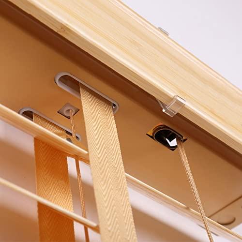 HWF 140cm/120cm/100cm/80cm/ 60cm Wide Wooden Venetian Blinds, 50mm Slats Window Horizontal Blinds Shades for Home/Office, Waterproof Blackout Blinds (Size : 100x160cm(39.4"x63.0"))