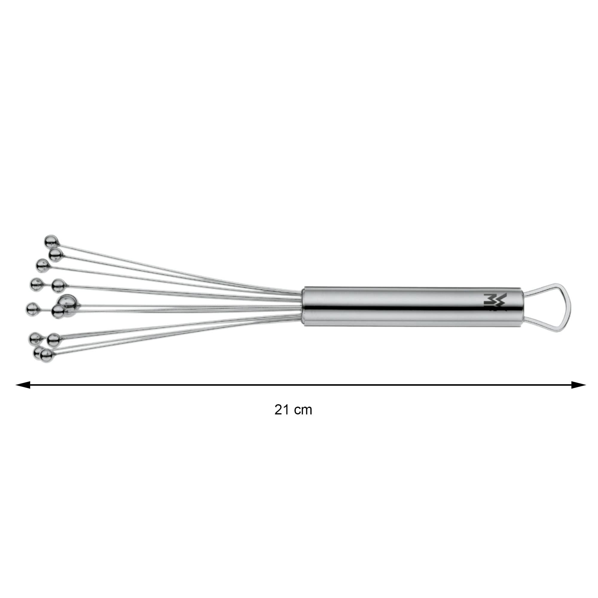 WMF WMF Profi Plus Mixing Flash, 21 cm, Mini Whisk, Stainless Steel Balls, Cromargan Stainless Steel, Partially Matte, Whisk, Whisk