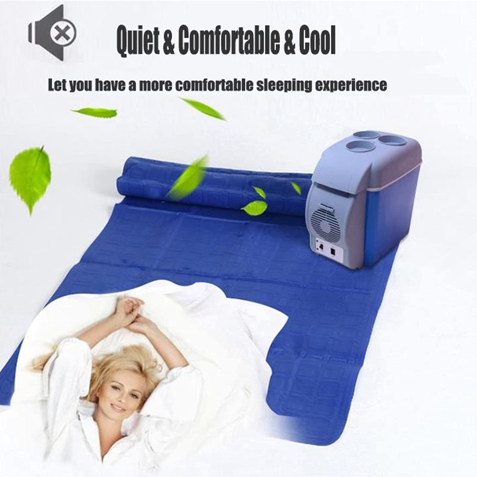 AGYH Mattress Cooler Refrigerator Water-Cooled Mattress, Bed Fan for Cooling Sleep in Home, Office and Bedroom Blue (Color : 0.7X1.6M)