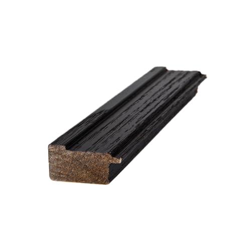 ArtToFrames ArtToFrames 21x36 inch Black Stain on Pine Wood Picture Frame, 2WOM0066-80206-YBLK-21x36