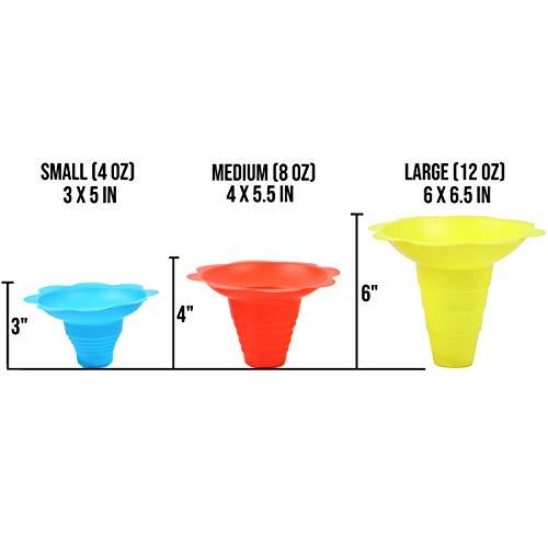 Paragon Paragon - Manufactured Fun 8-Ounce SNO-Cone Flower Drip Tray Cups, Multicolor, 100-Cup Case