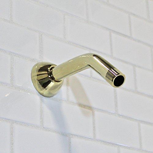 Speakman Speakman S-2500-PB Clean and Simple Shower Arm and Flange for Stylish Bathroom Décor, Polished Brass, 7 inches