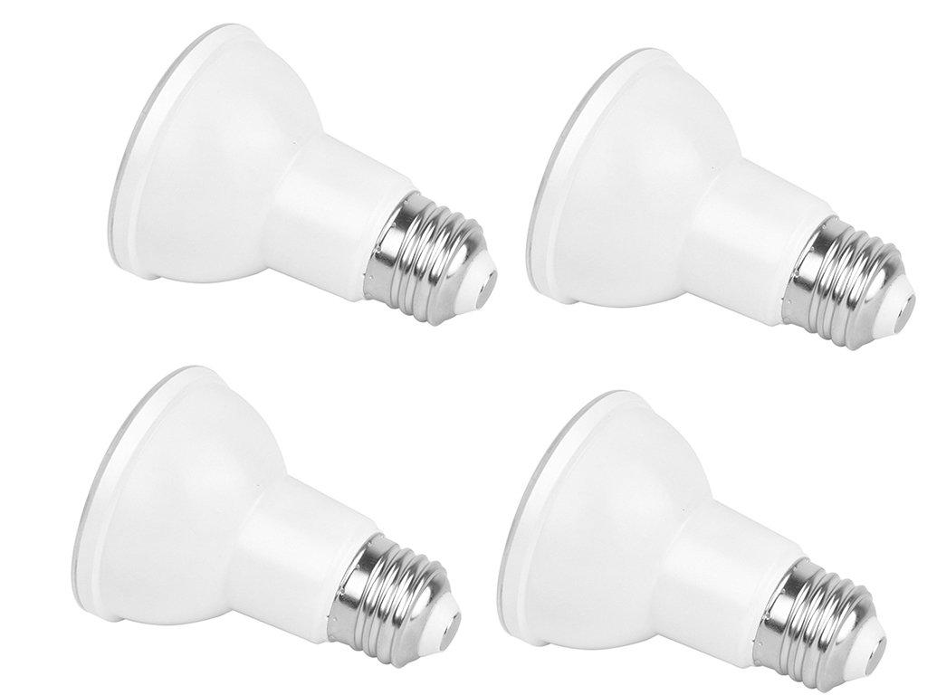 Rysa Light 4-Pack PAR20 LED Bulb Soft White Dimmable 7W 50W Halogen Equivalent 550lm par 20 Narrow spot 40 Degree Beam Angle Spot Light 2700K E26 Base