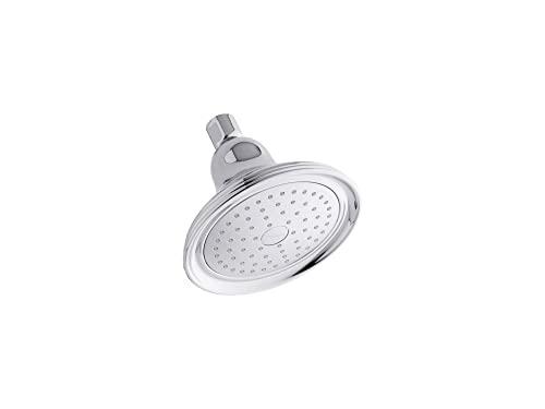 Kohler KOHLER 10391-AK-CP Devonshire Single-Function Showerhead, Single Spray Setting, 5-15/16\" Sprayface, 2.5 GPM, Polished Chrome