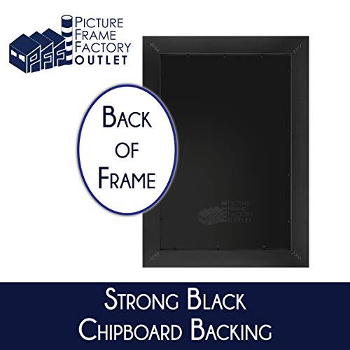 Picture Frame Factory Outlet (3) -20x29-1.25\" Flat Black Profile - Puzzle Frame - Hanging Hardware and Plexiglass Included