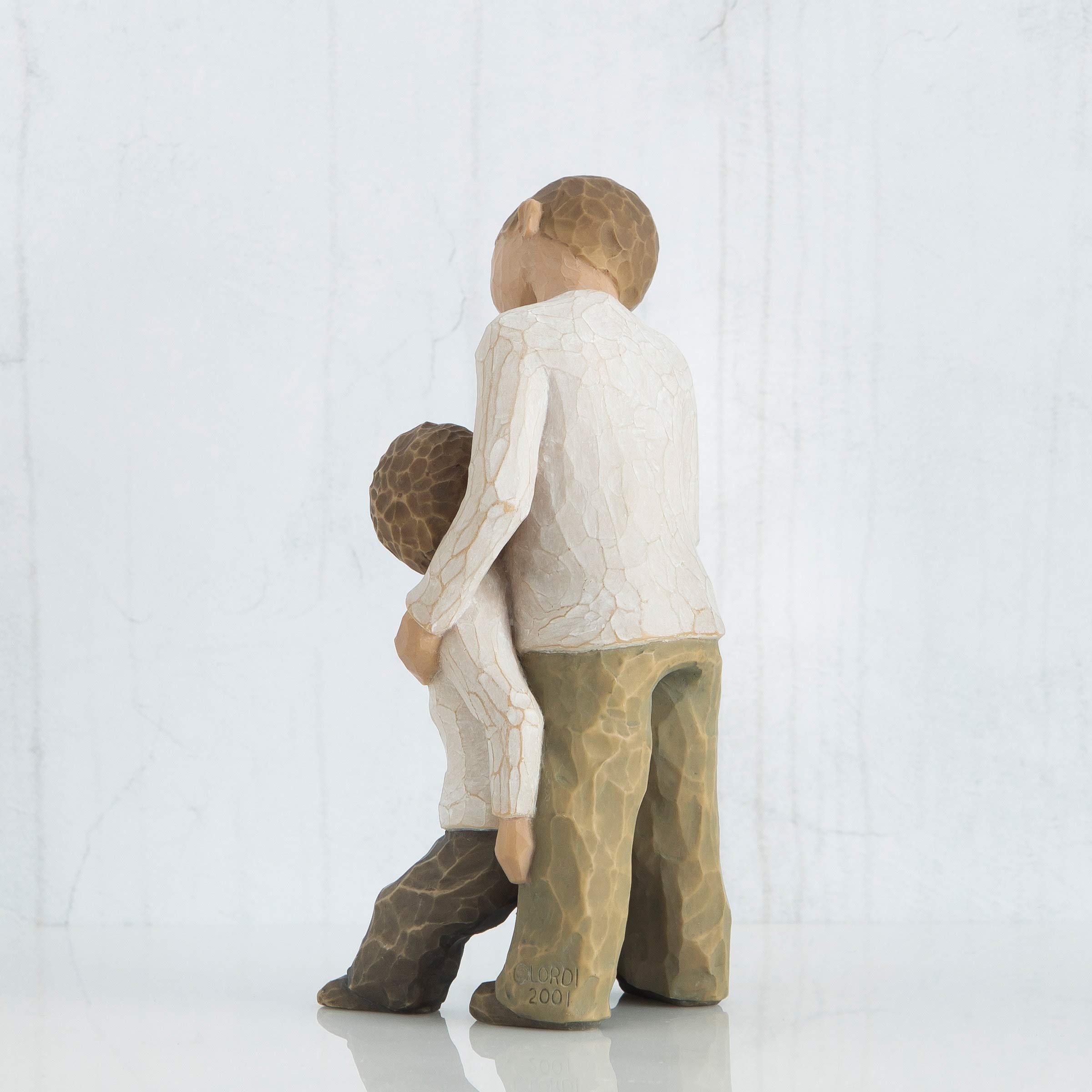 Willow Tree Willow Tree Brothers, Forging a Bond That Lasts a Lifetime, Two Boys Leaning Against Each Other, Figure Reflects Family Relationships and Best Friends, Sculpted Hand-Painted Figure