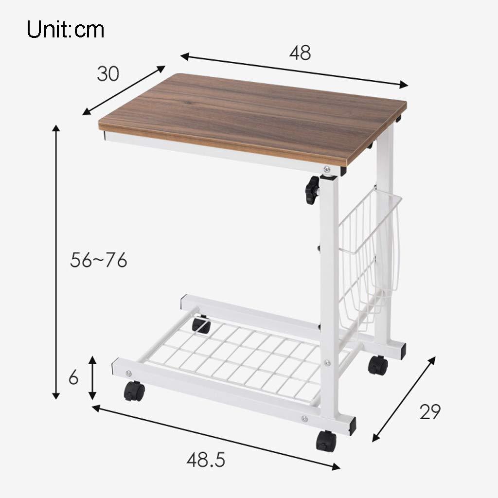 Home Office Desks Home Office Desks Adjustable Overbed Table,Bedside Laptop Desk with Wheels, Movable Worktable,Portable Computer Stand Cart,Sofa Tray Side Table, C-Type Coffee Table,Multifunctional Storage
