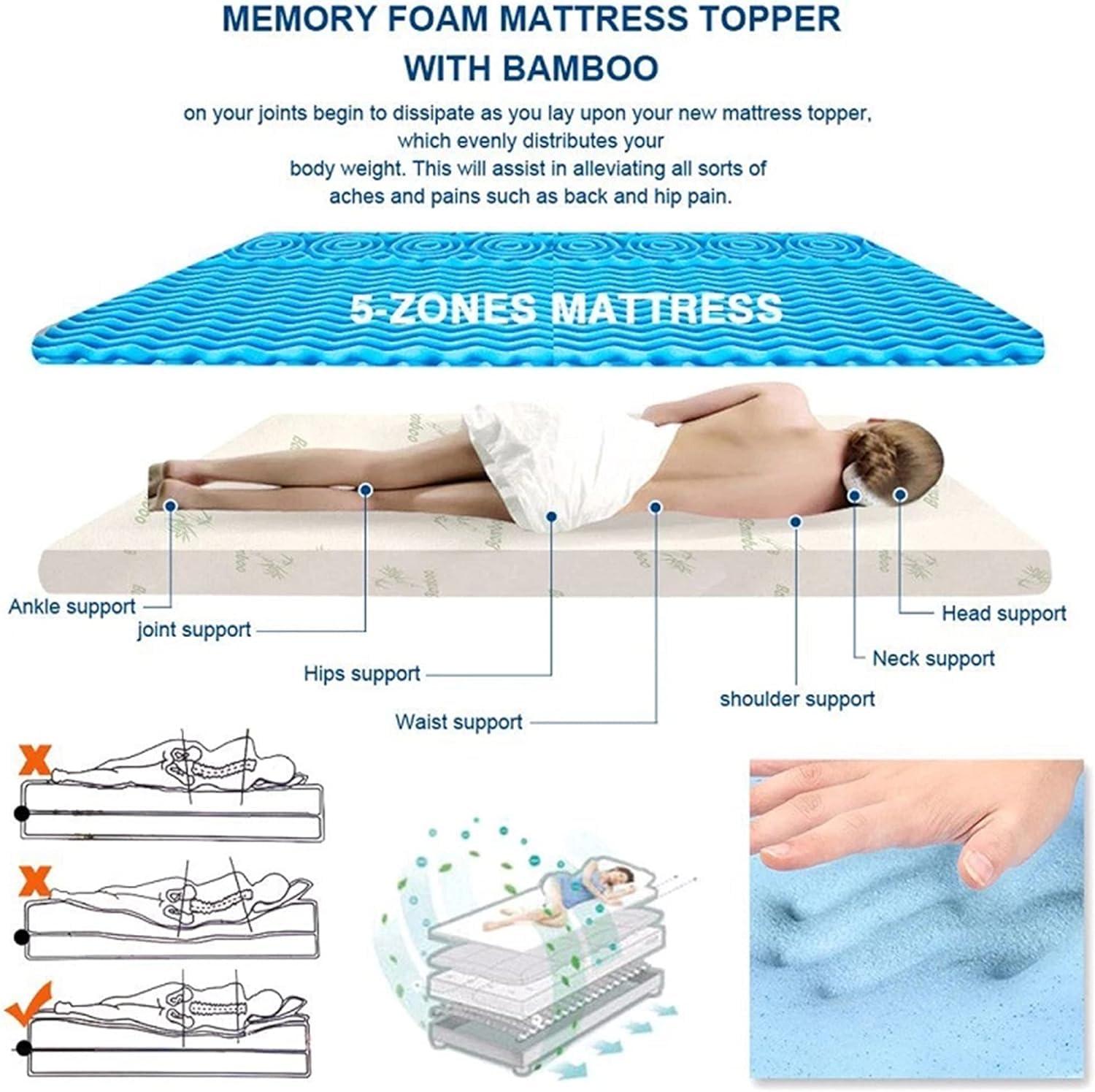 RYAZOZA Memory Foam Mattress Foldable Roll Up Futon Mattress, Full Size Japanese Floor Mattress, Thicken Tatami Mat Instant Warm Sleeping Mattress Bed Pad, Portable Camping Mattress ( Color : Yellow , Size :