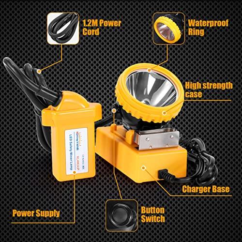 Hunting friends Hunting friends High Lumens Superbright LED Mining Light KL4M(A).Plus Miner Cap Lamp Waterproof Underground Headlamp Hard Hat Headlamp
