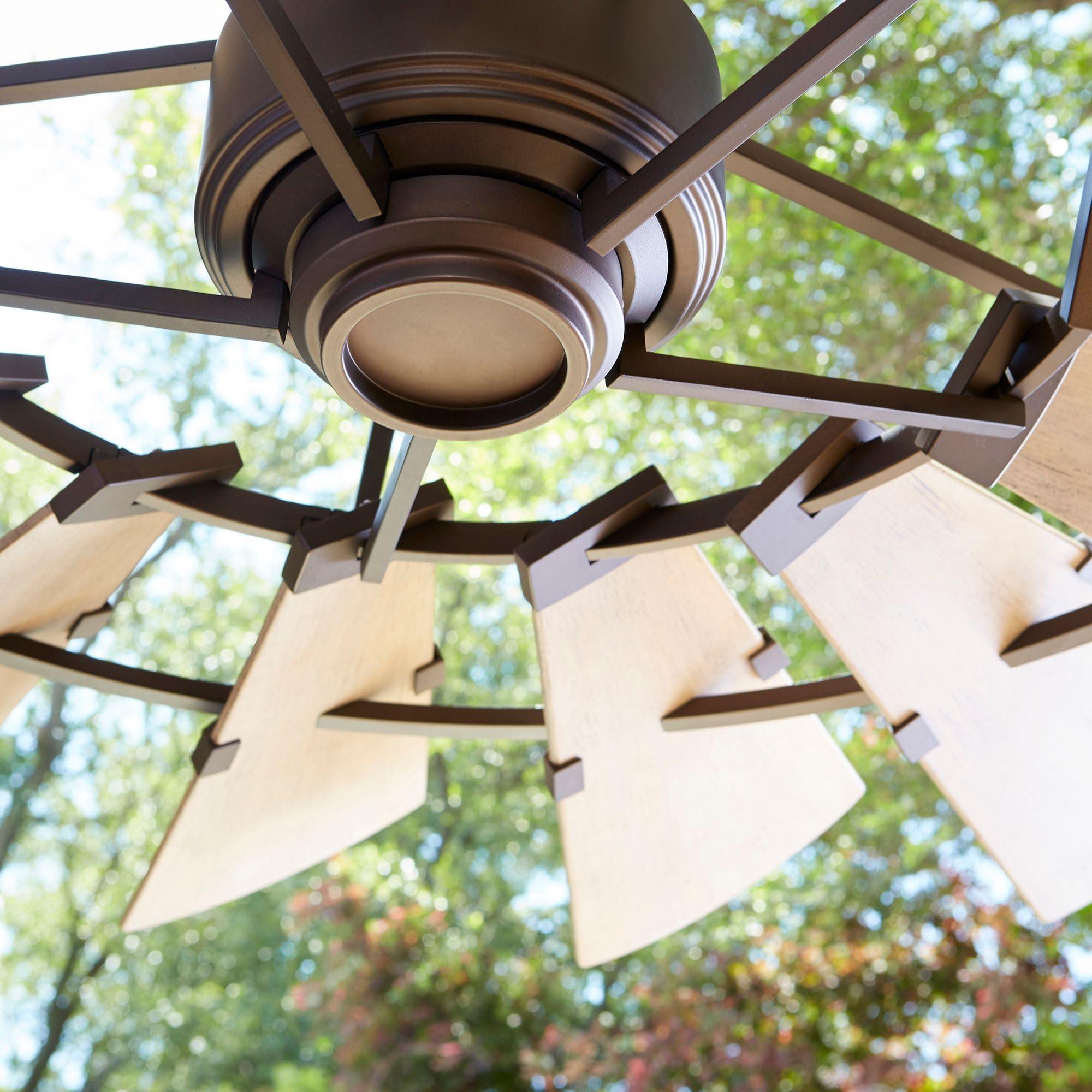 Quorum International Quorum International 197215-86 I Windmill Collection 72 Inch Fifteen Blade Ceiling Fan - Oiled Bronze Finish I Six Speed Reversible Motor I Modern Contemporary Fixture I Light Fixture Adaptable