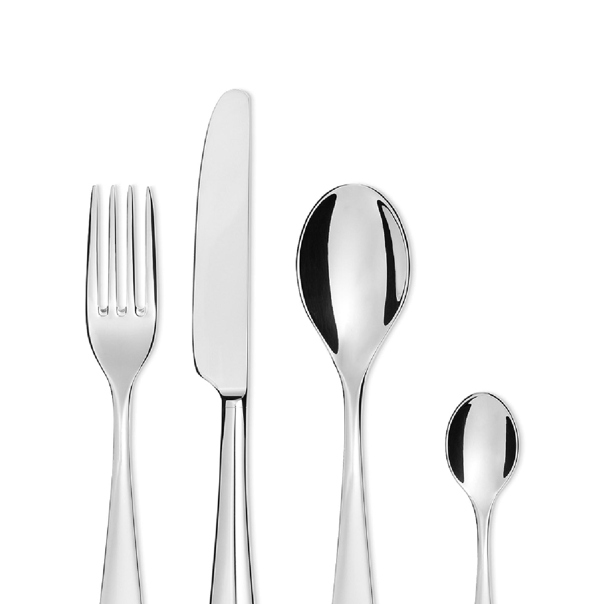 Alessi Alessi Design Nuovo Milano 24 Piece Cutlery Set, Silver