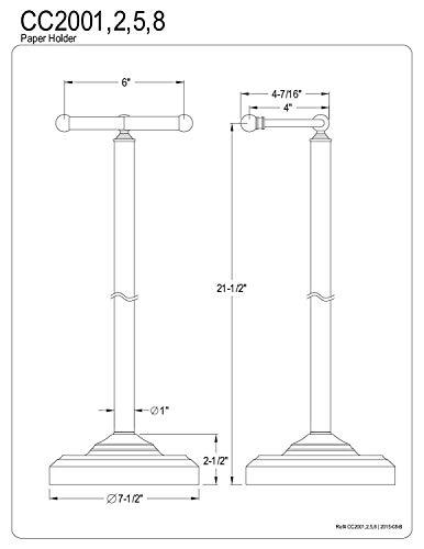 Kingston Brass Kingston Brass Vintage Pedestal Toilet Paper Holder