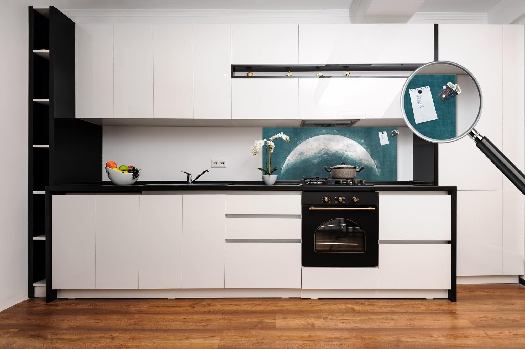 Concept Crystal Glass splashback with metal backing - Kitchen glass panel MBBS27: Paintings Series