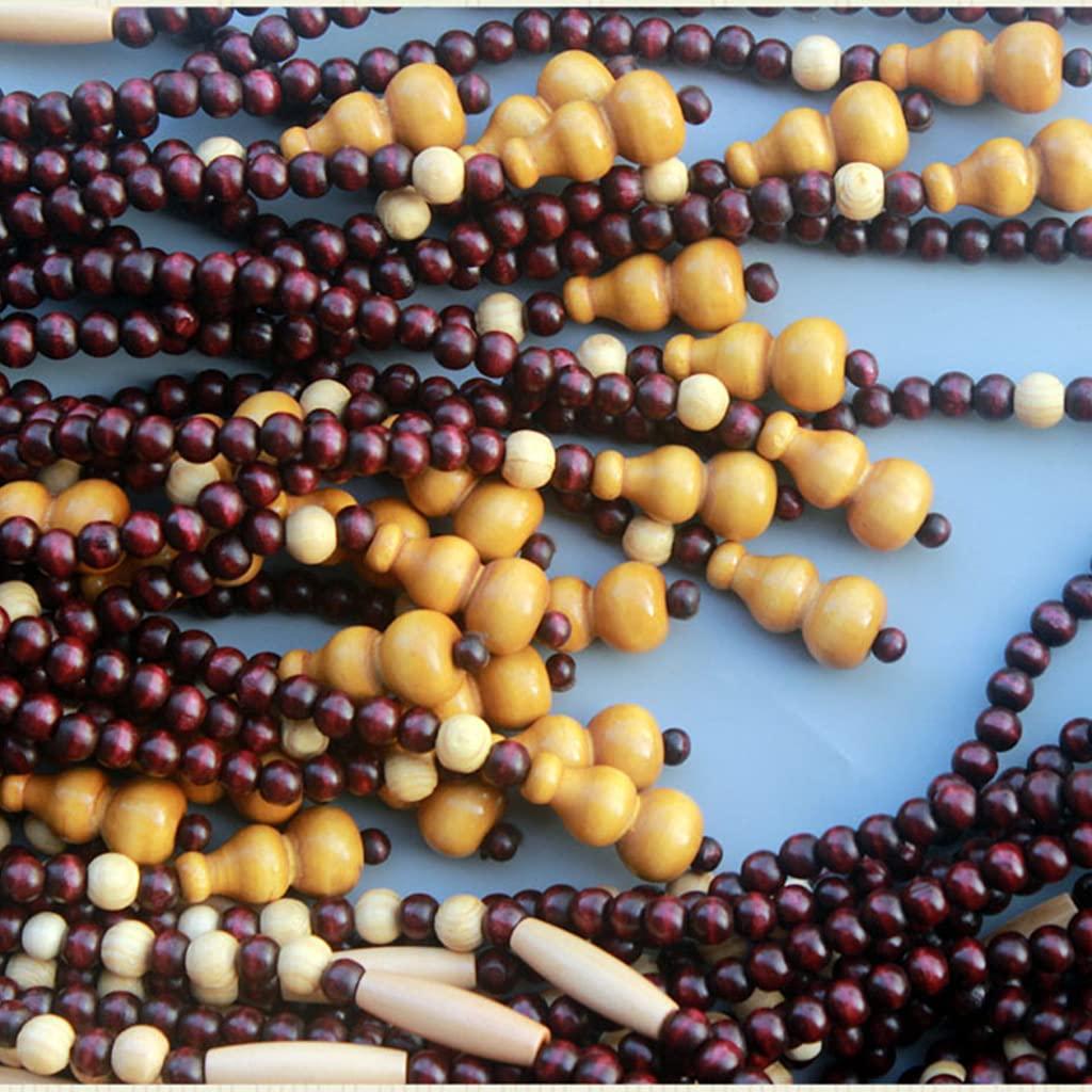 ZHOUXIAO ZHOUXIAO Wooden Door Beads, Wood Door Bead Curtain Beaded Door Curtains Hanging Beaded Curtains Room Dividers for Doorways Dining Room Living Room Bedroom,Custom Size (90cmx192cm)