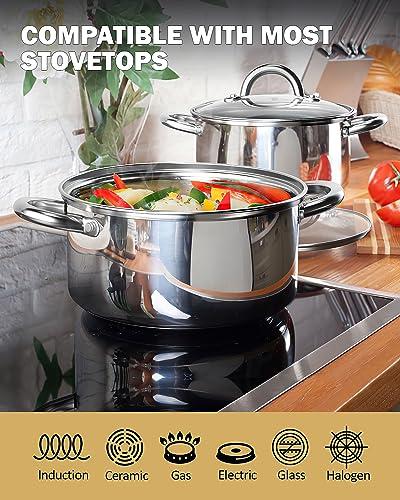 Cook N Home Cook N Home 8 Quart Stainless Steel Stockpot with Lid