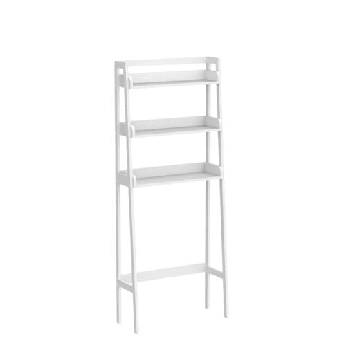UTEX UTEX Over The Toilet Storage Shelf, 3-Tier Over Toilet Bathroom Organizer, Above Toilet Shelves Rack (White)