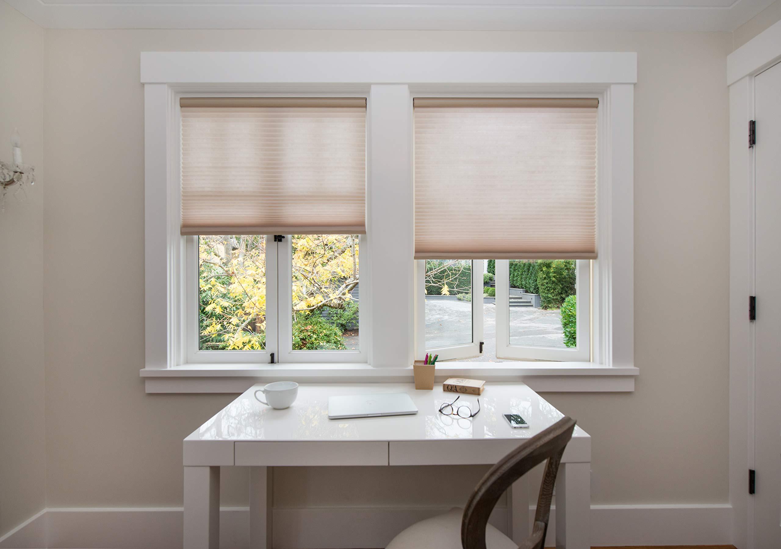 Redi Shade Redi Shade Artisan Select No Tools Custom Cordless Cellular Light Filtering Shades, Cornsilk, 50 1/8 in x 72 in